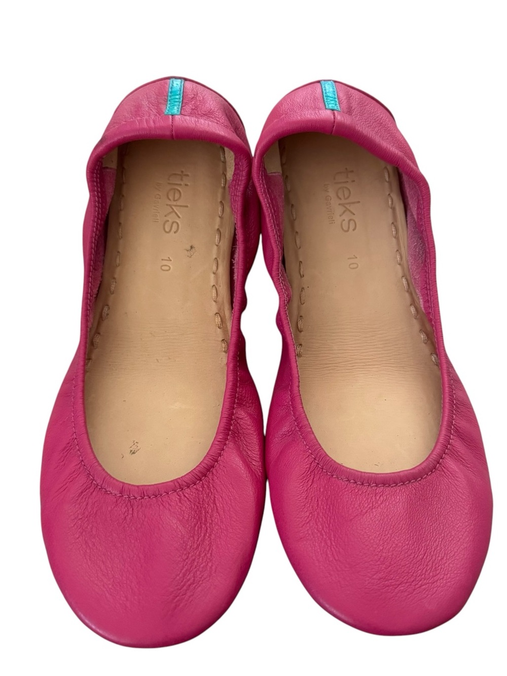 Tieks Pink Fuschia Ballet Leather Flats Size 9